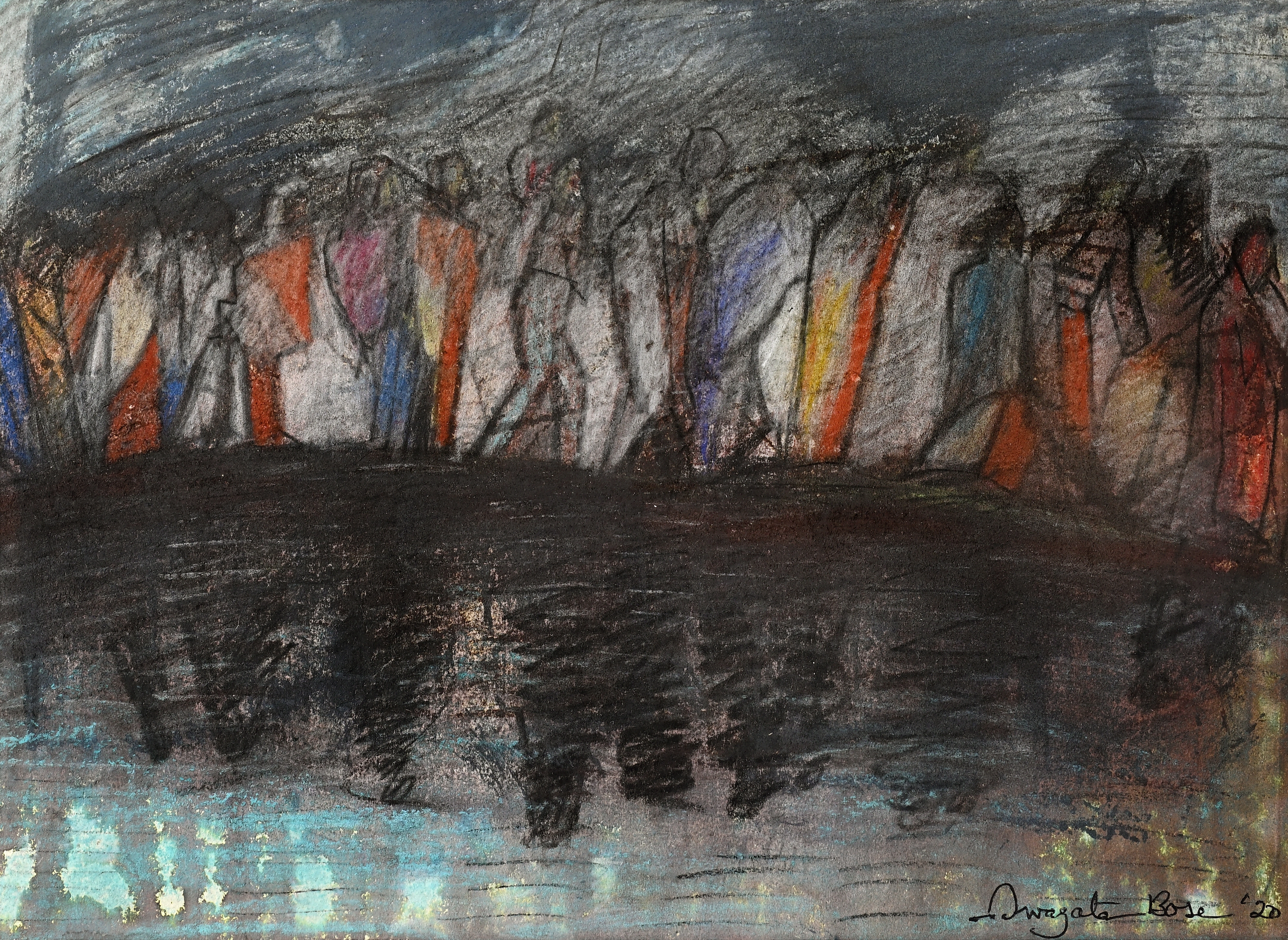 Figurative painting by Swagata Bose